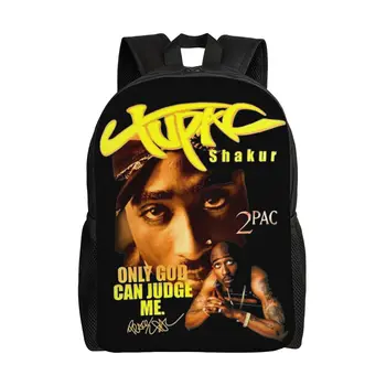 Tupac Only God Can Judge Me 90s Backpack Sports High School Business 2pac Hip Hop Daypack Laptop Computer Canvas Bags 1