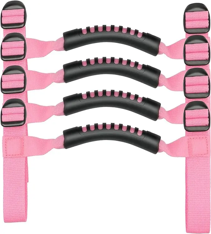4 X Manijas De Agarre Para Barra Antivuelco Para Jeep Wrangler YJ TJ JK Jku Jl Jlu Sports Sahara Freedom Rubicon X Y Unlimited 1955 2024 Negro~p116090668