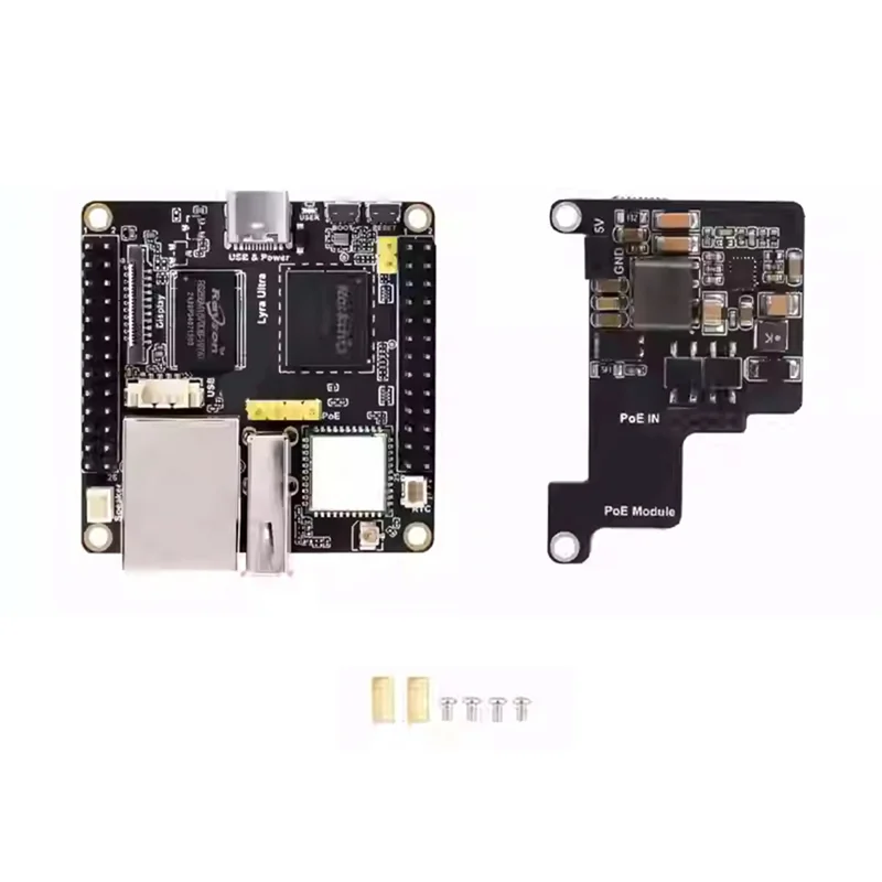 DIGIT-For Luckfox Lyra Ultra W RK3506B Linux 개발 보드 온보드 EMMC-8GB 2.4Ghz Wi-Fi6/블루투스 5.2 Withpoe 모듈