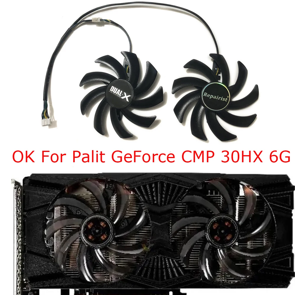 Conjunto Ventilador de Placas Gráficas85 mm Diâmetro Fdc10h12s9 Cpara Sapphire Hd6850 Hd6970 Hd7870 2gpara Sapphire Hd7950 Hd7970para Sapphire R9370x 270 280x Placa de Video Vídeoplacas de Vídeo Video Pcs - Imagem 4