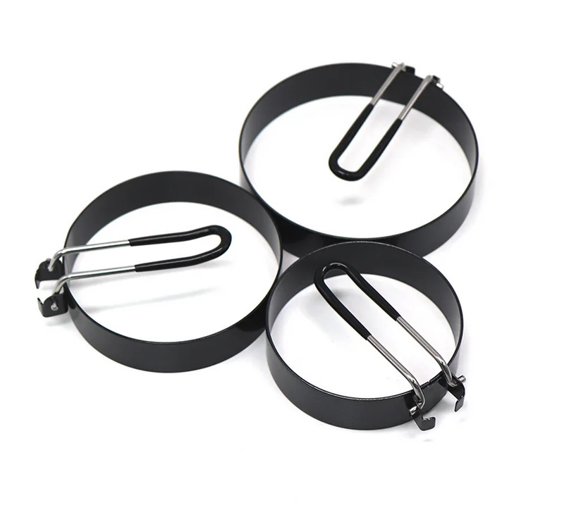 Egg Frying Ring Mold Cooking Tools Stainless Steel Metal Circle Shape Fried Poach Pancake with Handle Non Stick egg mold,egg ring