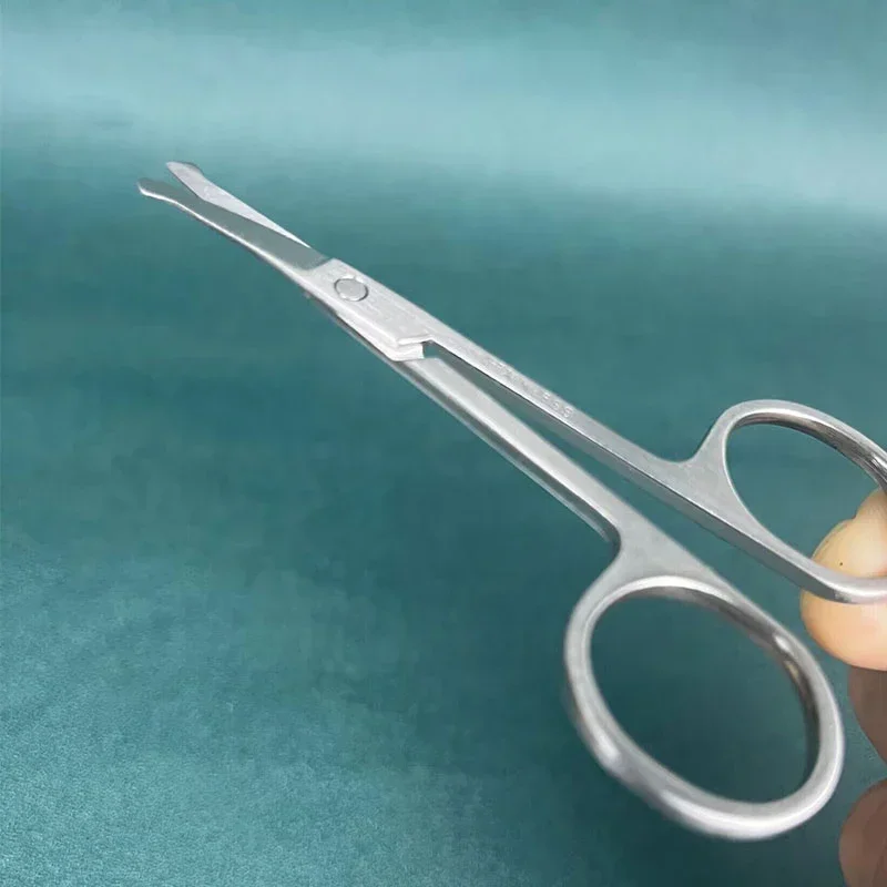 Scissors Eyebrow with Sharp Nose Hair Stainless Scissor Beauty Trimmer Head Steel Round Safety Scissors Eyebrow Makeup