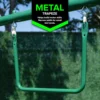 Amazon Exclusive My First Metal Outdoor Kids Swing Set with Slide, Green/White 3