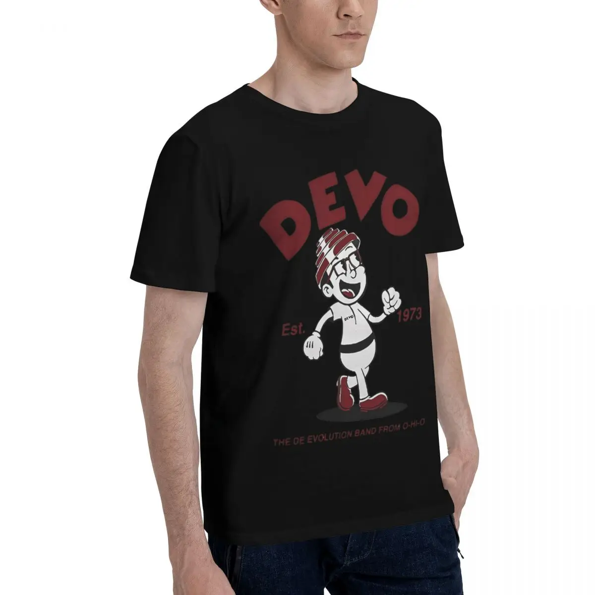 T-Shirt Devo Band "The De Evolution Band" - Taille S à 5XL, Neuf Avec Étiquette, Fabriqué USA