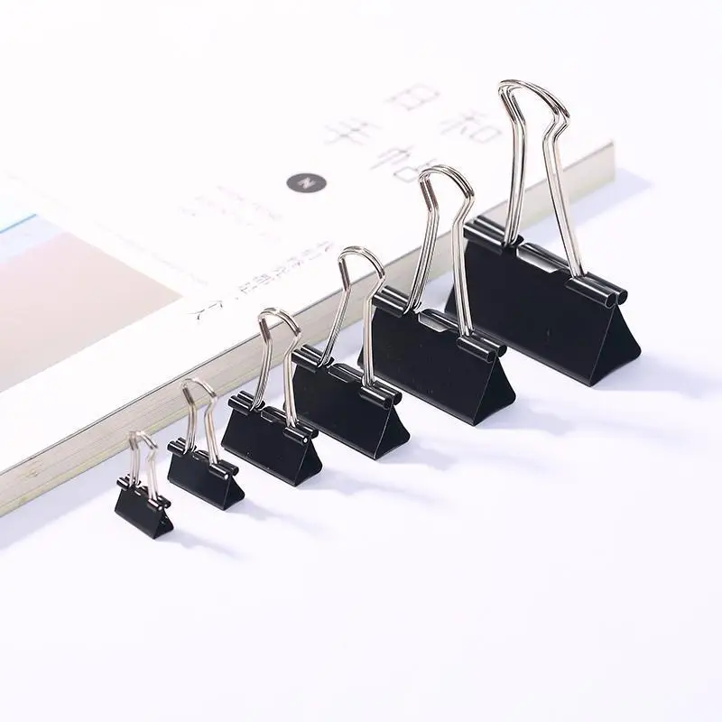 Binder Paper Metal Clips 10pcs/lot Multisized Notes Letter Paper Clip Tickets Photo Grip
