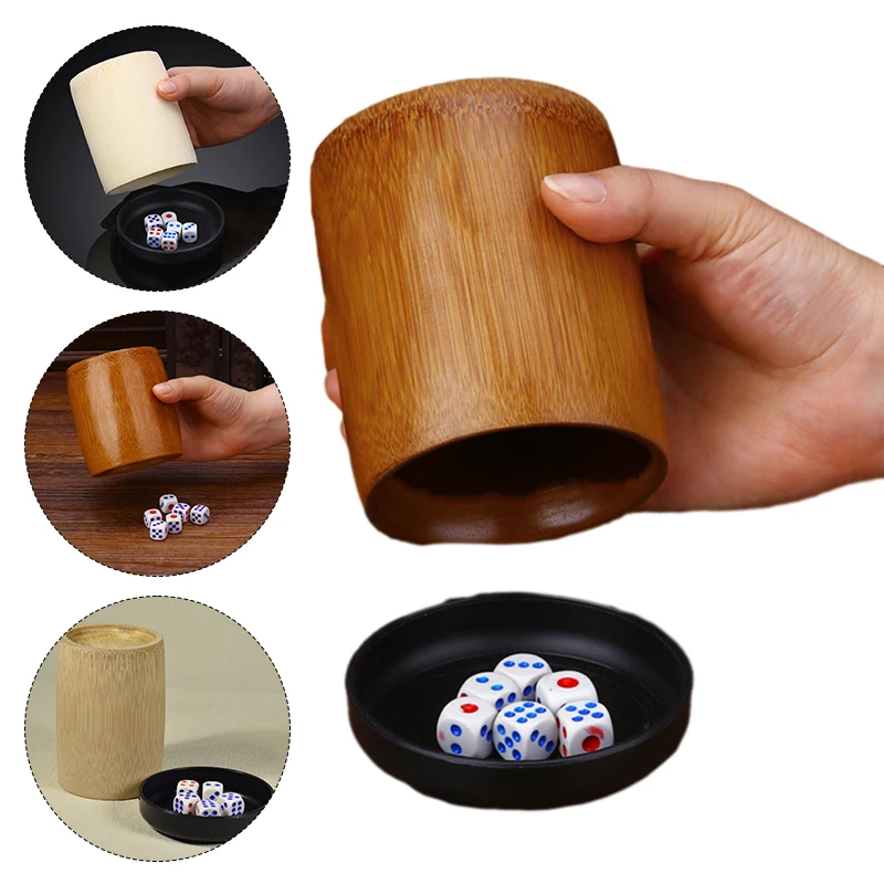Bamboo Sieve Cup Dice Game Entertainment Supplies