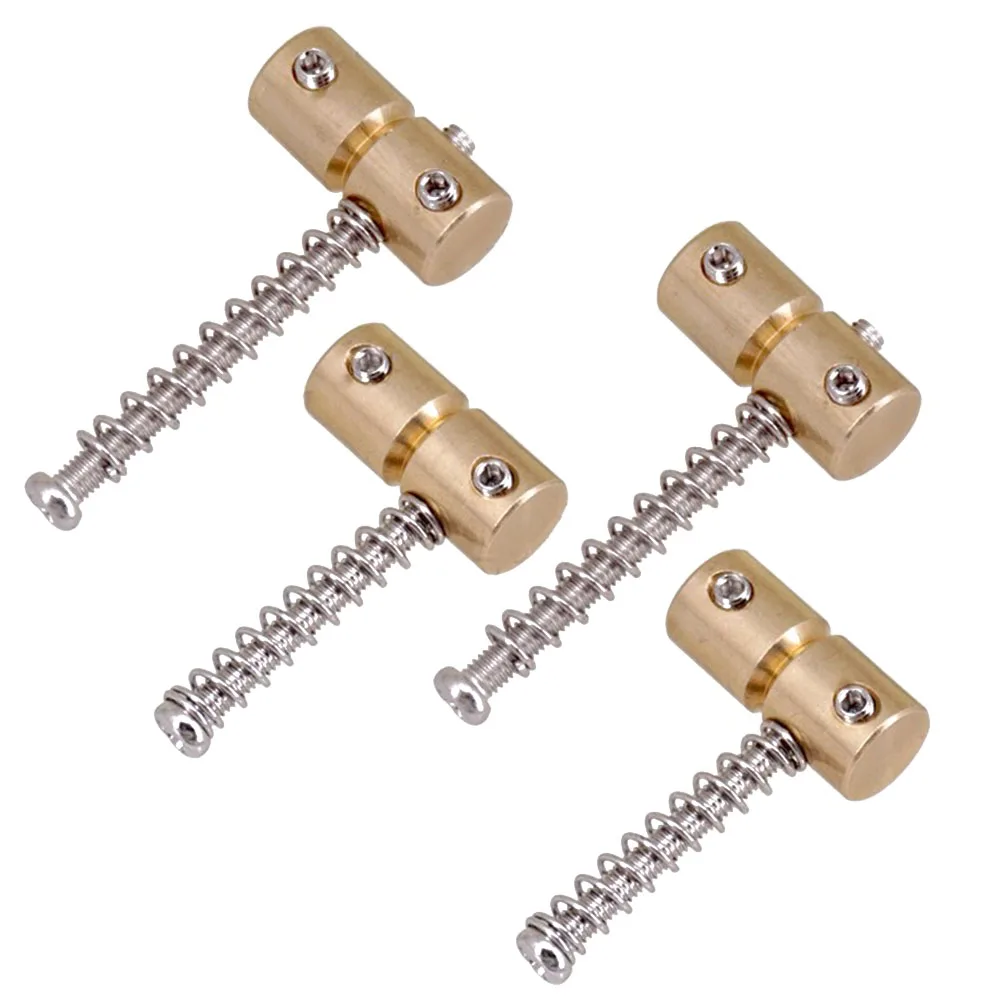 Electric Guitar Bass Bridge Saddles Replacement Parts 4Pcs 4String