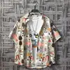 Printed Shirts And Blouses For Men Colourful Hip Hop Clothing Geometric Funny Man Tops Hawaiian Graphic With Pocket Floral Xxl S 3