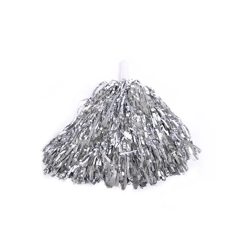 Promo Different Color PET Cheerleading Metallic Sport Cheering Pom Poms