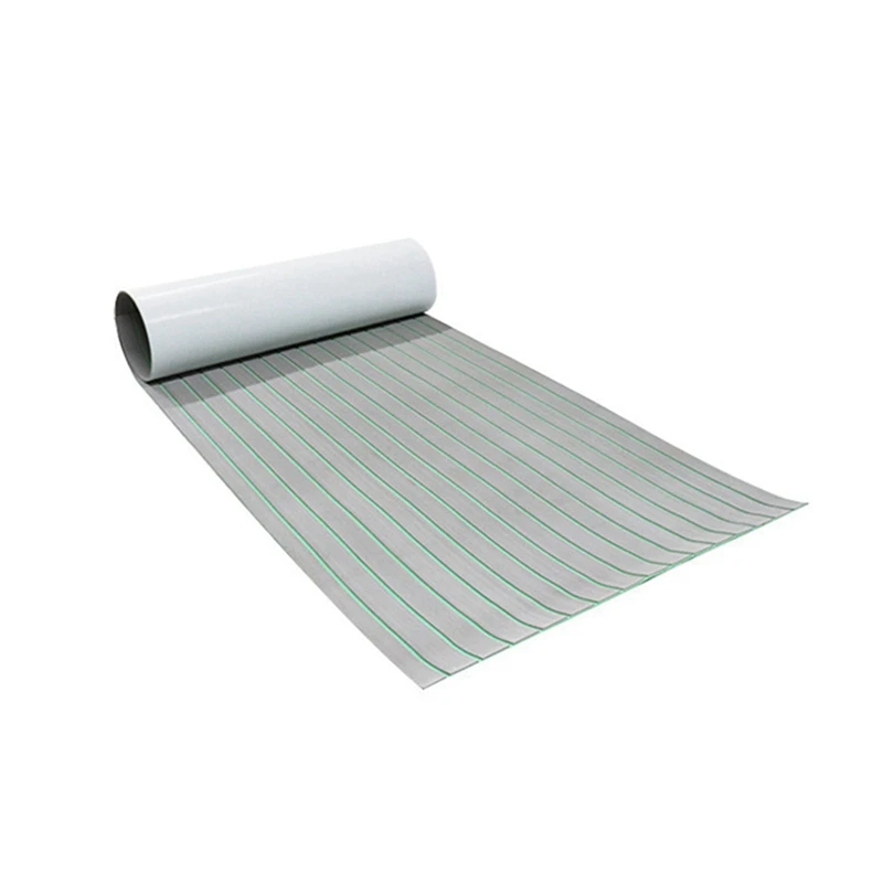 

2Pcs 2400X450x6mm EVA Foam Boat Marine Flooring Non-Skid Self Adhesive Marine Boat Deck Mat Decking Sheet Striped Mat