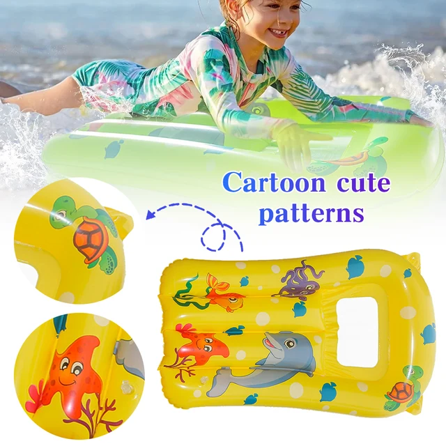 Pool Inflatable Bodyboards Swimming Float Kickboard Learning Bodyboards Children Surfboard Outdoor Inflatable Surf Body Board For Beach Float Kids Water Slip