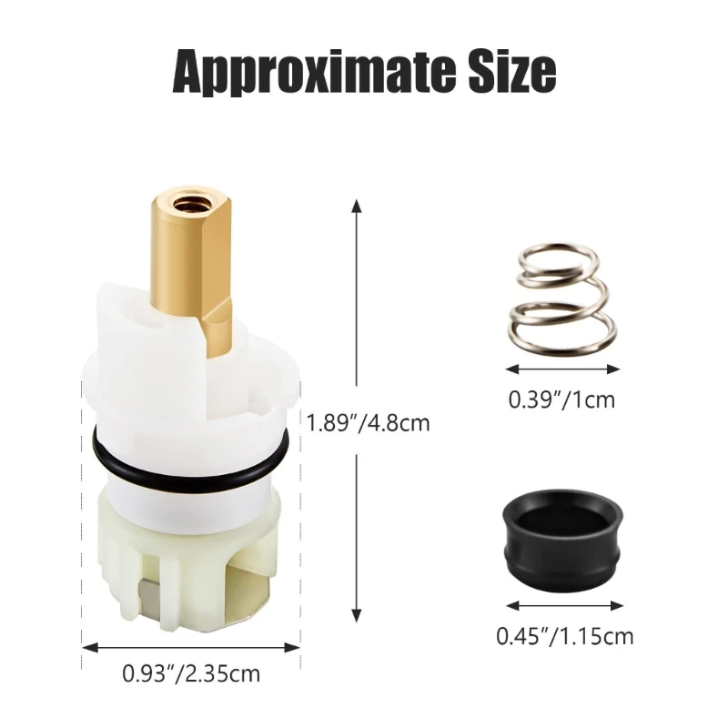 Faucet Stem Replacement RP25513 Faucet Stem Assembly Spare Part Replaces Durable Easy to Install for Delta