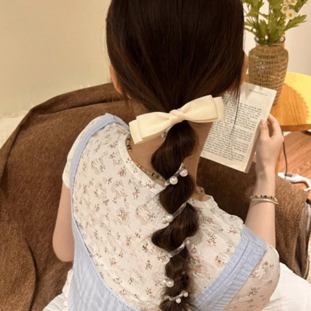 Sweet Bow Knot Spiral Hair Loop Headband - Elastic Hair Accessories