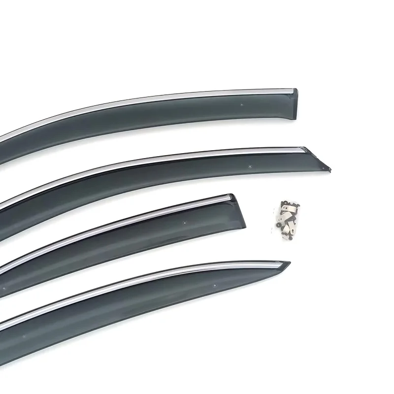 For Nissan March K13 Door Window Visor Weather Vent Deflectors Rain Shields