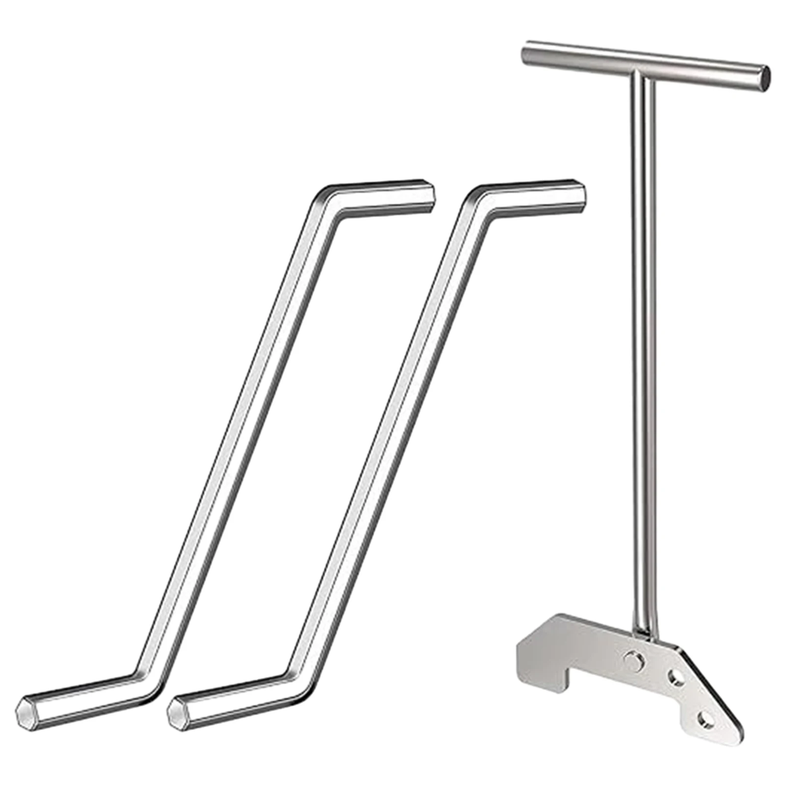 

Гаечный ключ для измельчения мусора, 3 шт., 4x4x3 дюйма, аксессуары, ручные инструменты для уборки дома, запасные части, серебристый