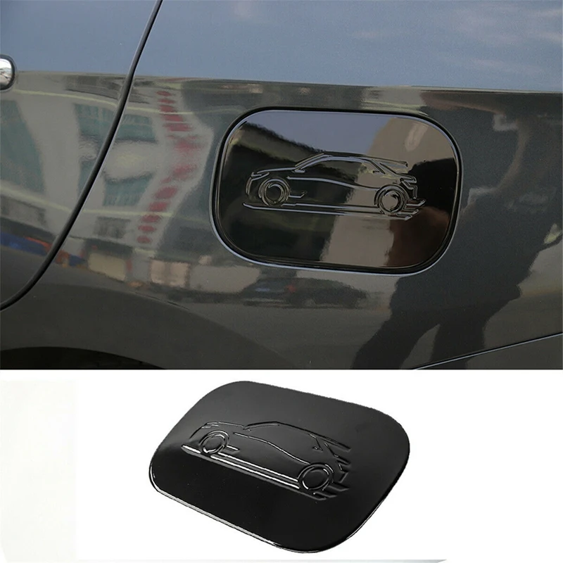 Fuel Tank Cover Door Gas Filler Cap Trim ABS Accessories For Chevrolet Equinox 2017 2018 2019 2020 2021 2022 Black