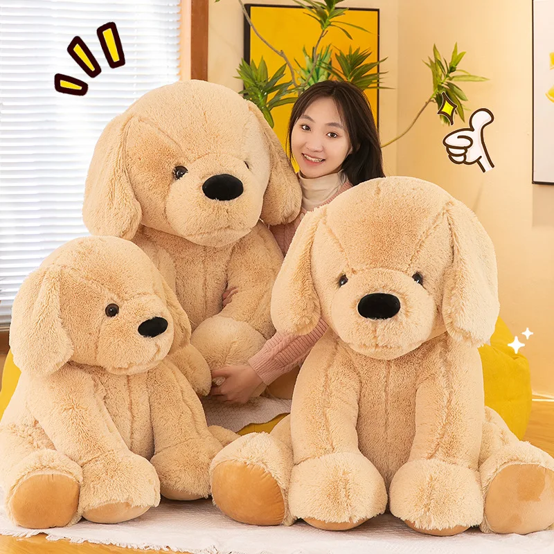 Golden Dog Plush Toy Doll Extra Large Cute Soft Doll Pillow Girl Sleeps