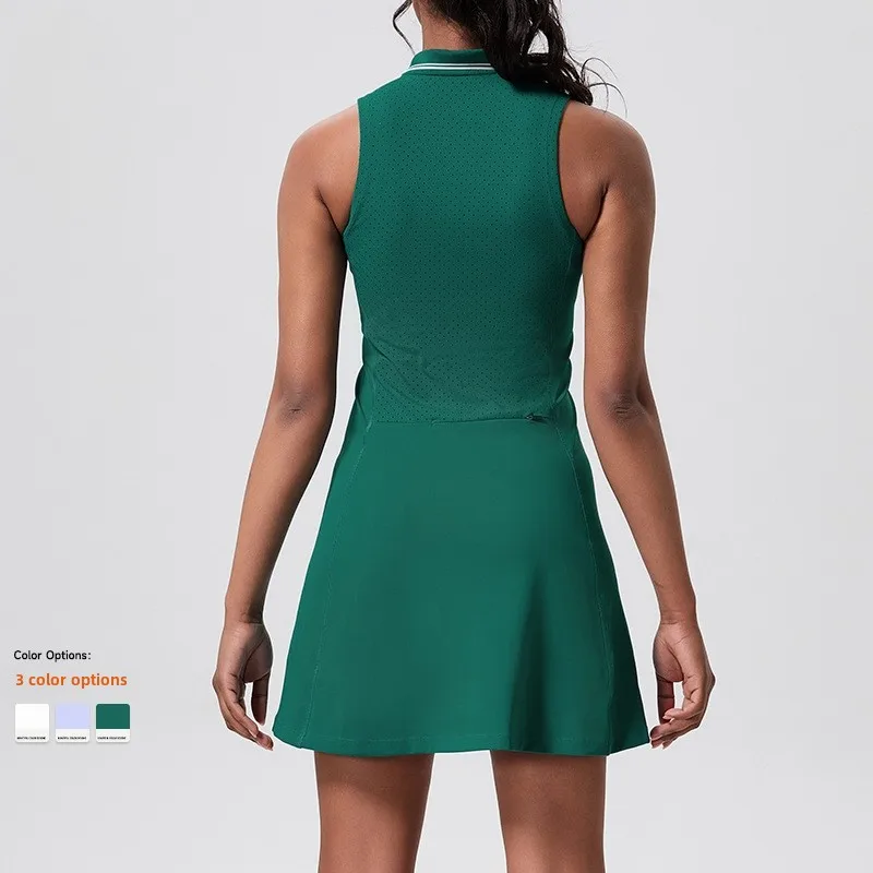 New Fitness Sports Short Skirt Running Thin High Waist Outdoor Badminton Exercise Skirt Golf Tennis