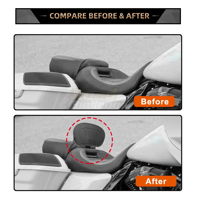 Sièges De Oto à Profil Bas Pour Harley Touring 2009-2022 Road King
