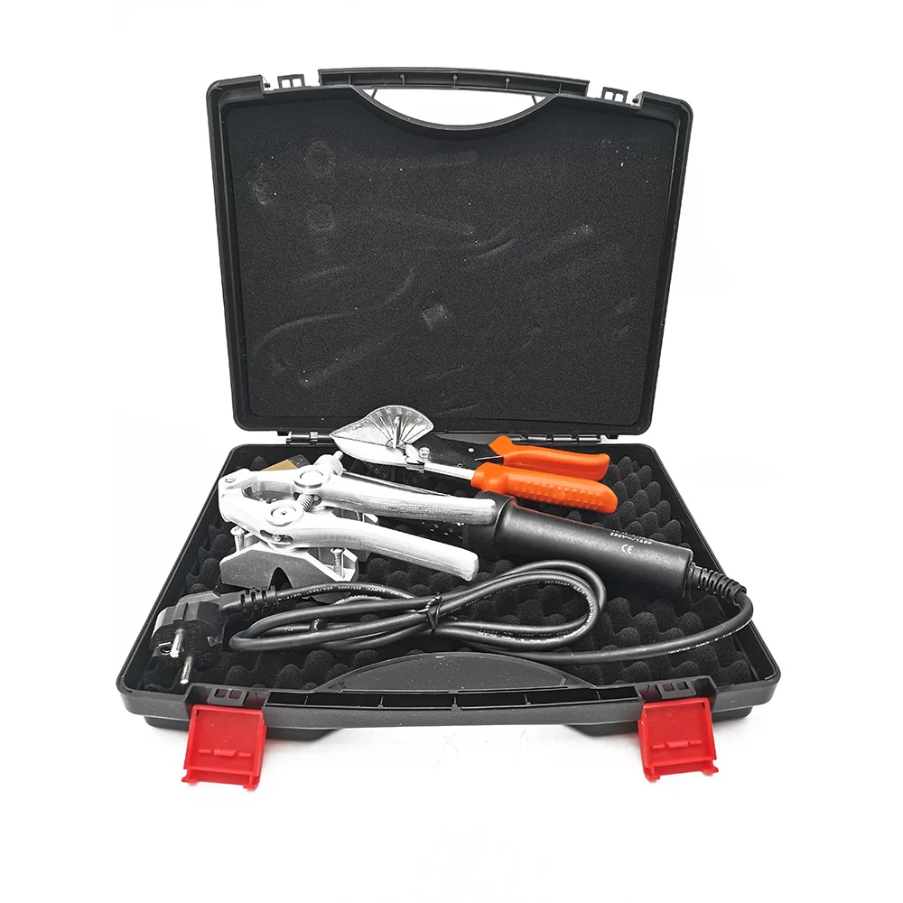 110V/220V PU Round Belt Butt Welding Kit Welder Machine & Scissor & Clamp with C