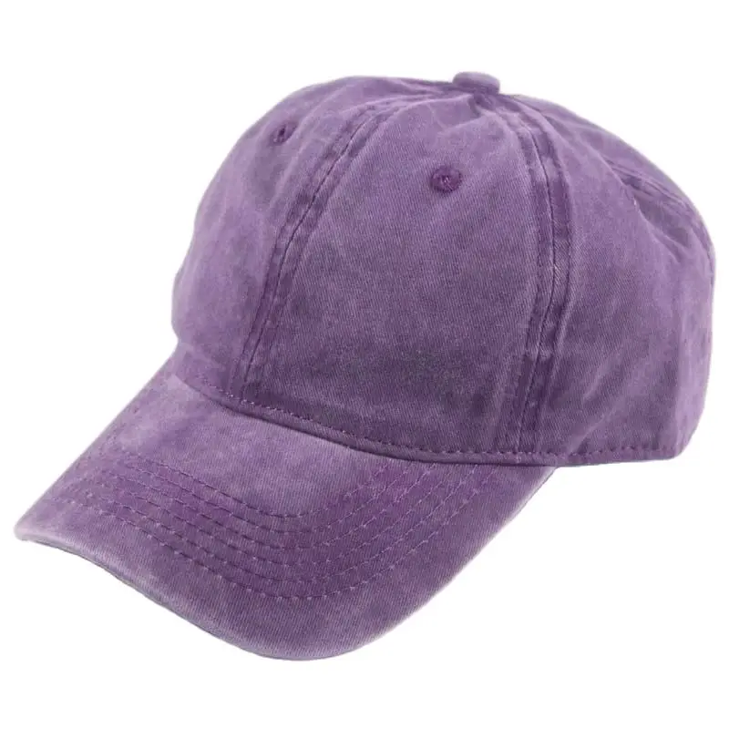 Plain Baseball Cap Women Washed Cotton Dad Hats for Men Blank Adjustable Unstructured Dark Green Purple Black 5