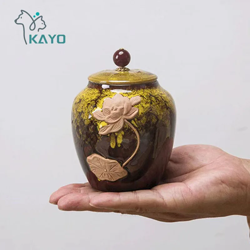 Funeral Ashes Urn For Human Cremation Pet Ashes Holder Keepsake Memory Pal Ceramic Urns Casket For Dog Cat Bird urn