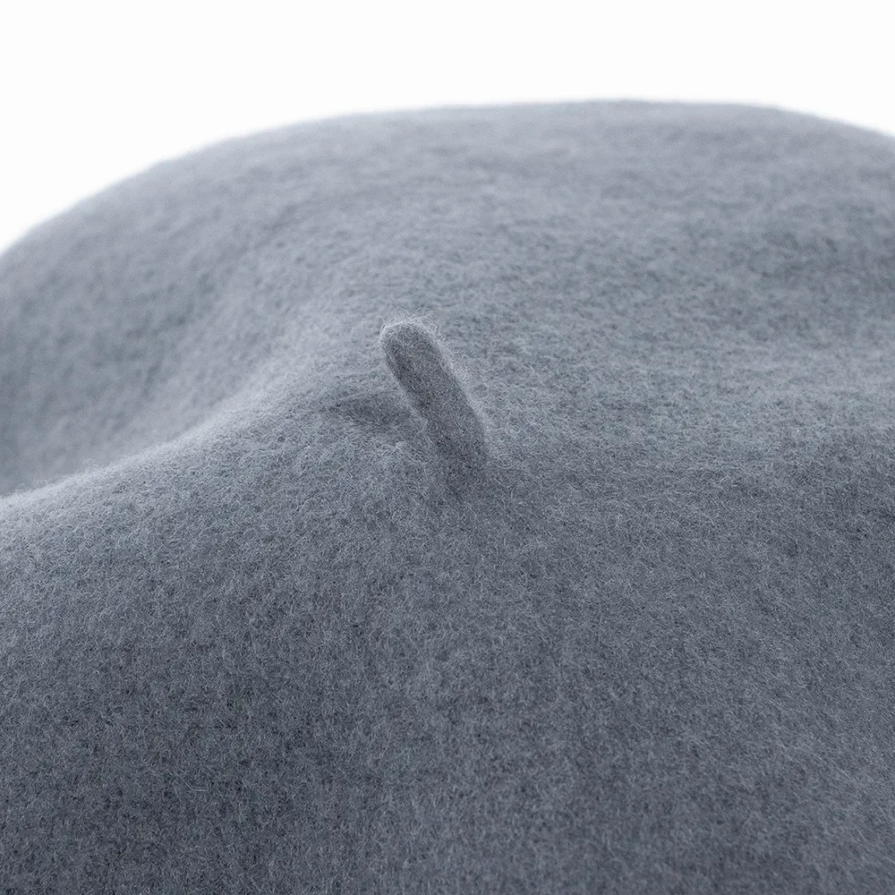 New Oversized 100% Wool Berets Women  Autumn Winter 32cm Big Beret Large Size Men Hat Painter Hat Female Warm Walking Cap 5