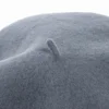 New Oversized 100% Wool Berets Women  Autumn Winter 32cm Big Beret Large Size Men Hat Painter Hat Female Warm Walking Cap 5