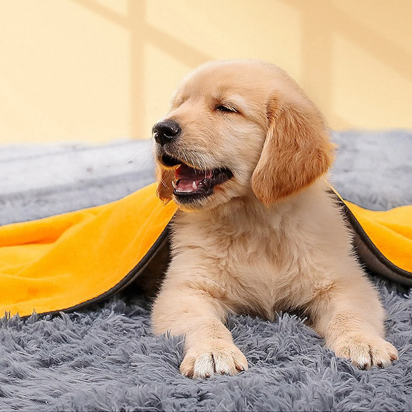 Pet Bath Towel Pet Quick Dry Dog Cat Absorbent Towel Microfiber Cat Dog Bath Towel Convenient Clean Bathrobe Blanket Pet Supplies