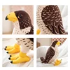 25cm Simulation Stuffed Animal Cute Birds Parrots Toucan Owl Eagle Peacock Plushies Kids Baby Toys Educational Gift For Children 3