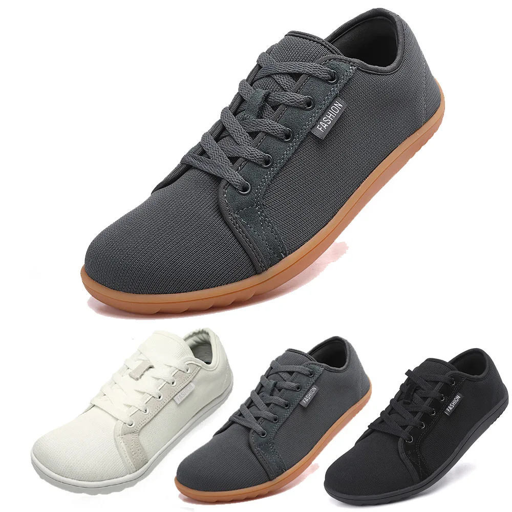 Men's Wide-Toed Barefoot Shoes Minimalist Casual Sneakers Women's Mesh Breathable Sports Shoes Unisex Lightweight Walking Joggin