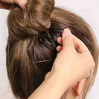 Pinces à cheveux noires en forme de U, 5/6/7cm, épingle à cheveux Invisible ondulée, coiffure, poignée en métal, Barrette, accessoires pour cheveux 2