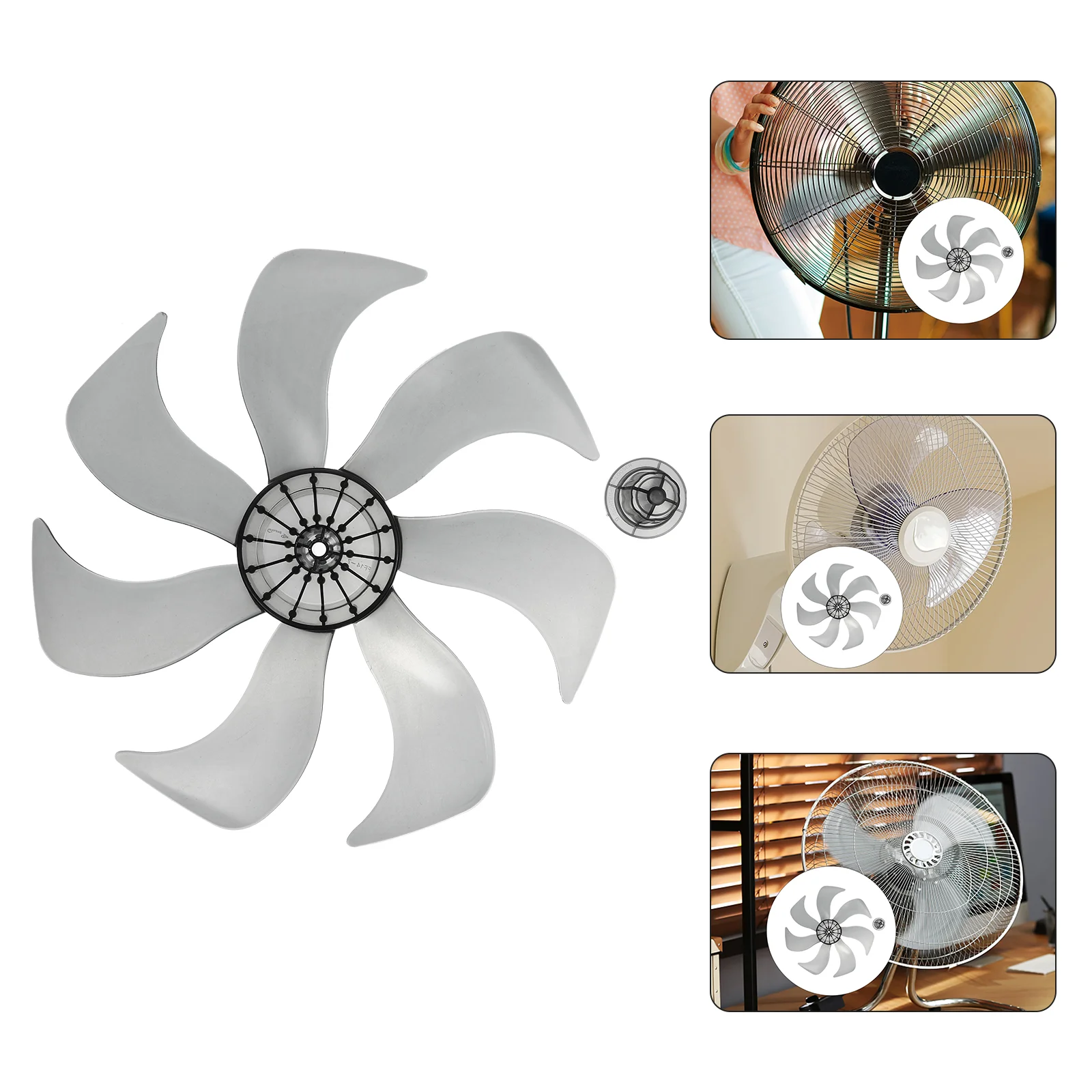 

Floor Fan Blade Accessories Ceiling Fans Nut Cover 14 Inch Blades for Table Standing Pedestal Plastic Exhaust