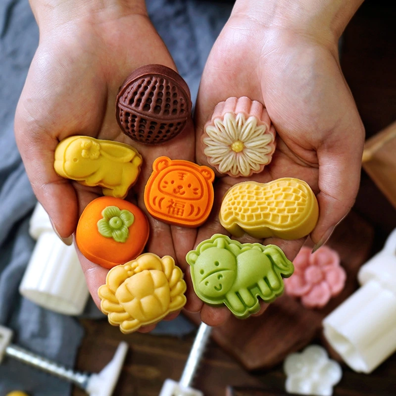 Plastic Mooncake Mold (various designs)