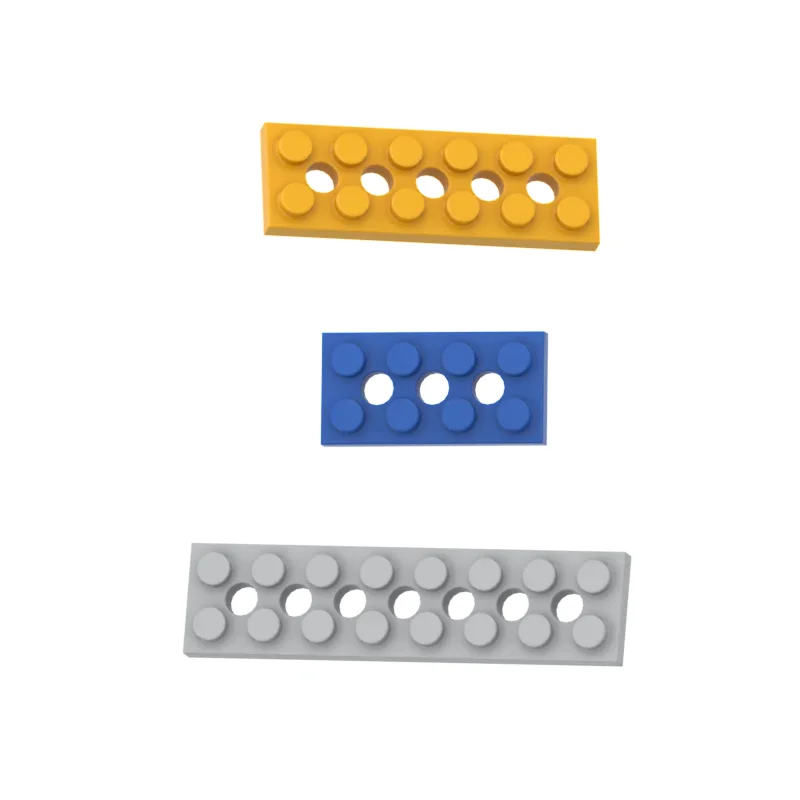 

Compatible with 3709 32001 3738 perforated flat building blocks spare parts and splicing educational toys 2x4 2x6 2x8