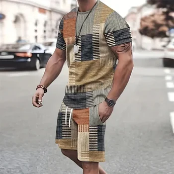 Men's Patchwork Sports Set 1