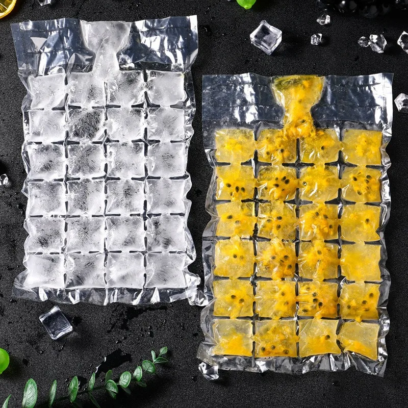 Ice Cube Bags Make Ice Cubes Easy Way One-time Use Ice Cube Bags Self-sealing Convenient