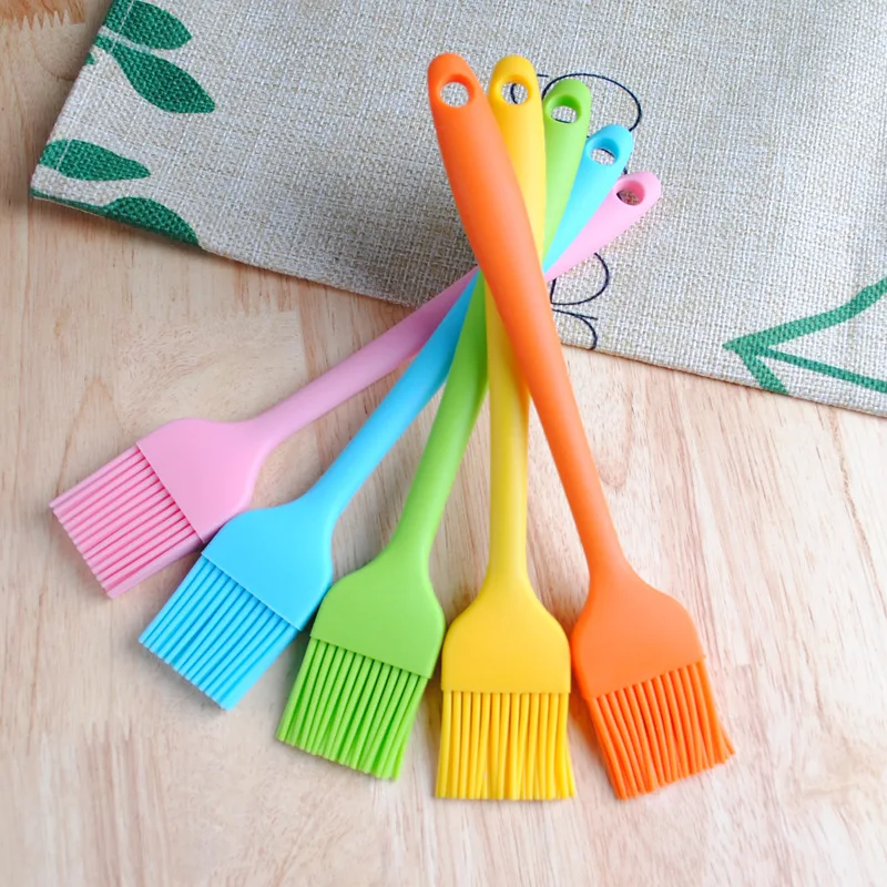 1pcs Silicone BBQ Oil Brush Basting Brush DIY Cake Bread Butter Baking Brushes Kitchen Cooking Barbecue Accessories Eco-friendly