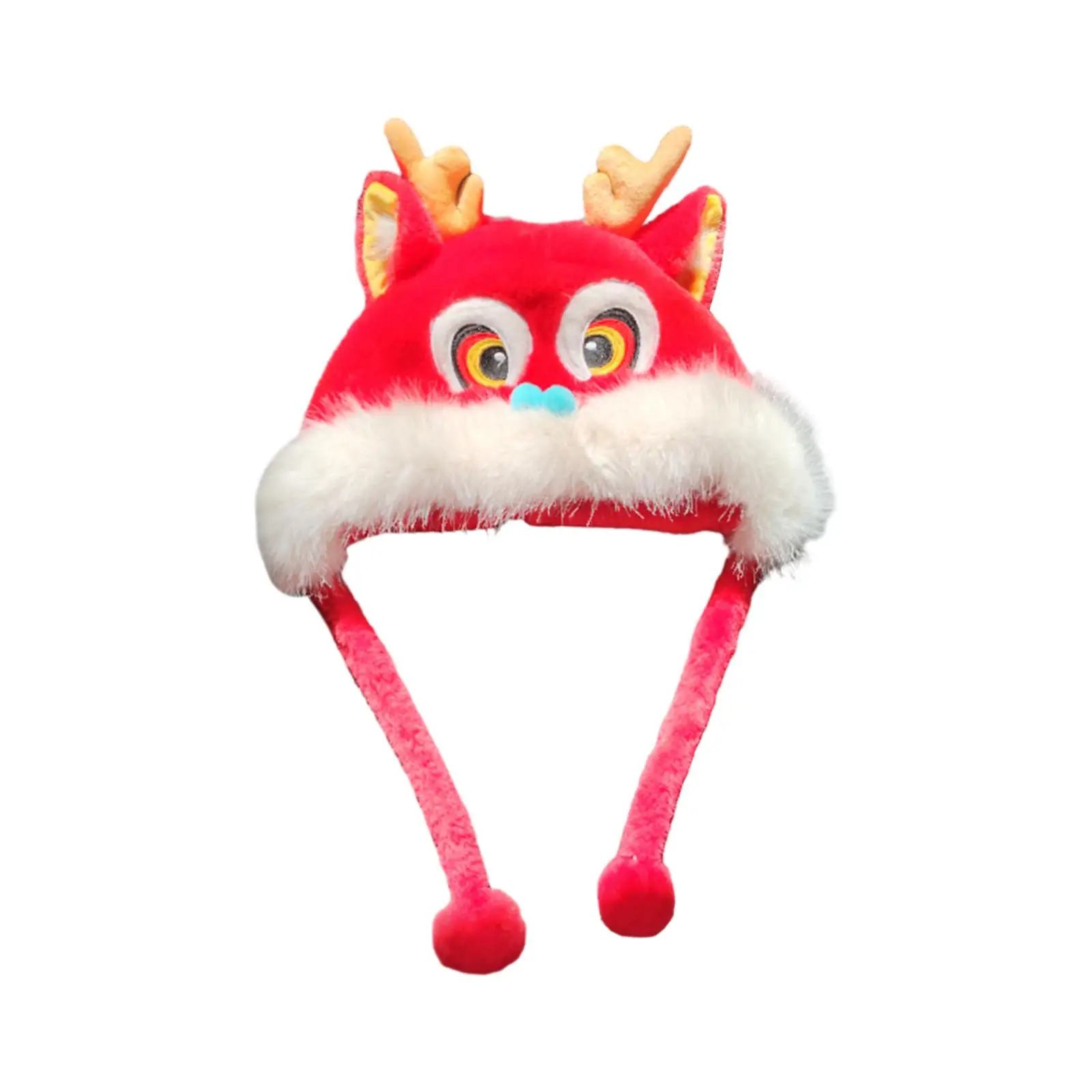 

2024 Dragon Hat Dragon Head Hat Thermal Hat Cap Skiing Ear Protection Animal Hat for Birthday Party New Year Holiday Celebration