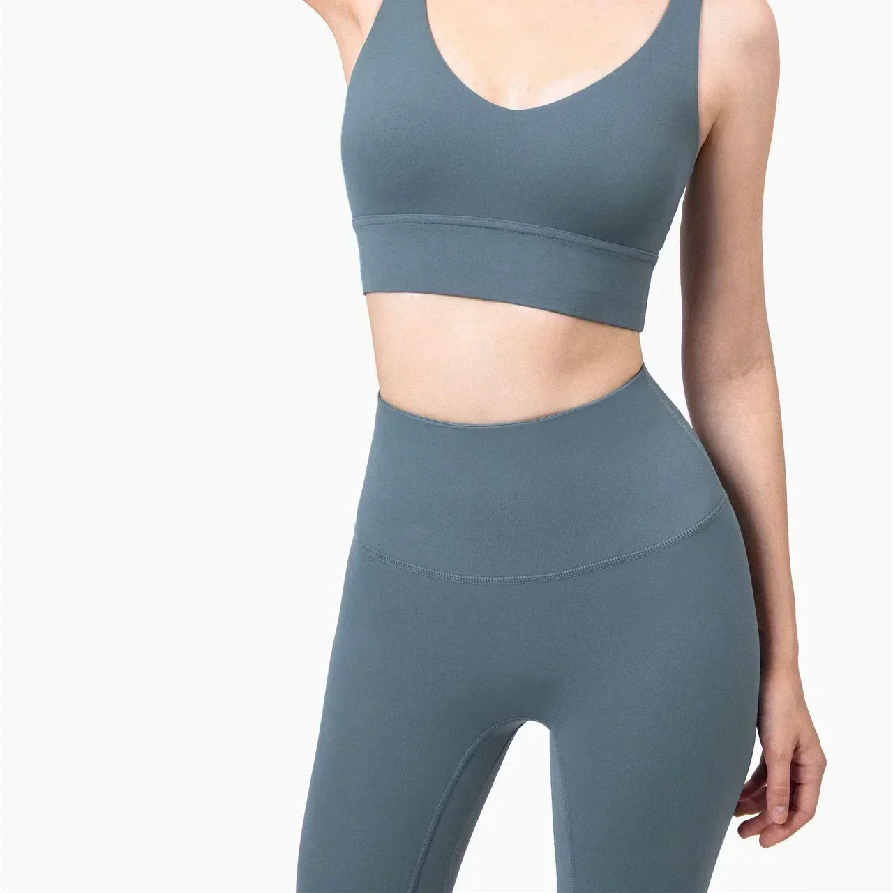 Lemon Women 2 Piece Yoga Fitness Sets Bra and Leggings Gym Workout Running Yoga Set Sport Suit Activewear Workout Clothes