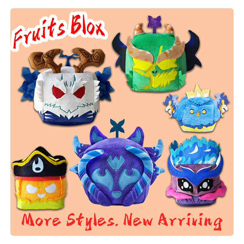 New Fruits Blox Plush Toys Anime Game Stuffed Toy Devil Fruit Horror Dolls Kids Birthday Gifts House Sofa Soft Fruit Pillow