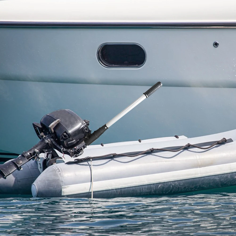 Outboard Tiller Extension Handle Adjustable Fit Extendable Grip Throttle Control Extension Rod for Boat Accessory