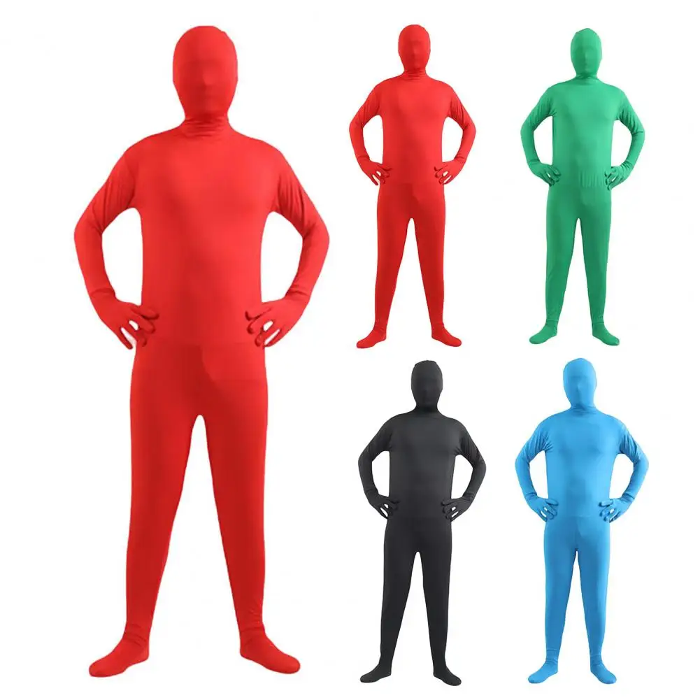 Combinaison Zentai Homme FASLOLSDP | Ouverture Visage, Nylon Stretch, Pour Cosplay/Ninja/Danse