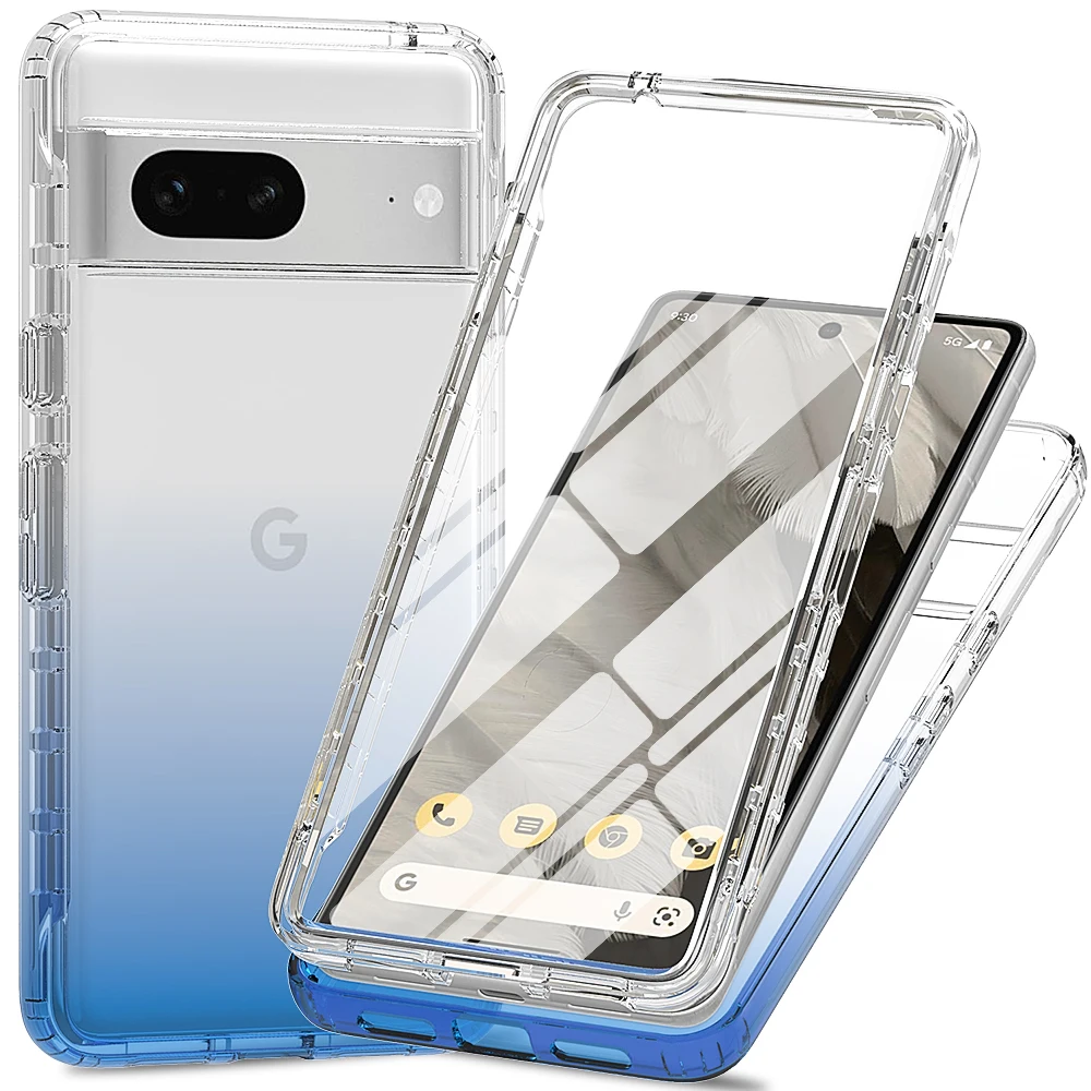Candy Color 360° Shockproof Case with Screen Protector