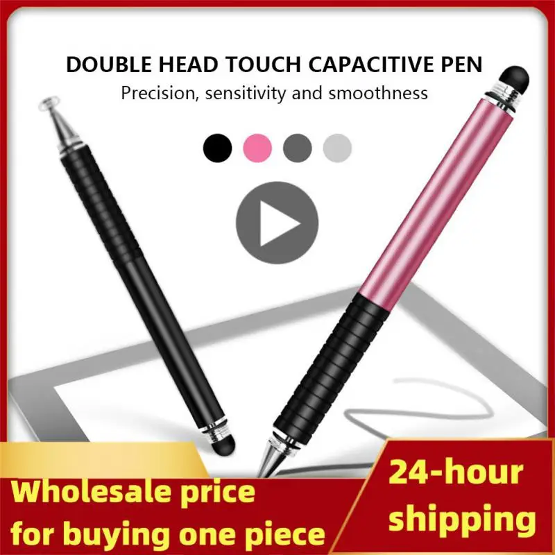 

In 1 Stylus For Smartphone Tablet Thick Thin Drawing Capacitive Pencil Universal Android Mobile Screen Metal Note Touch Pen