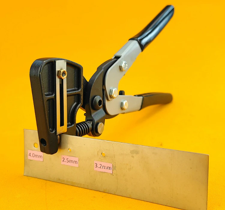 Manueller Locher DJP18050, robuster Edelstahl, Werbung, Licht, Wort, Decke, Aluminiumkante, Eisen, runder Lochöffner – Detail 6