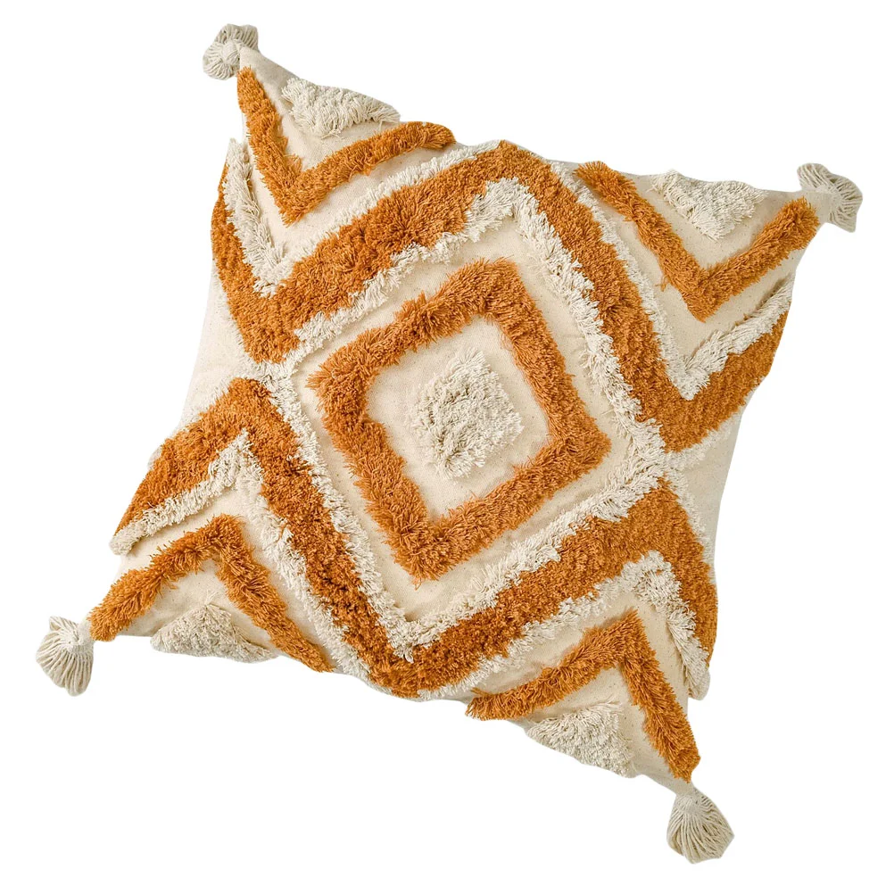 

Square Pillow Case Home Decorative Pillow Cover Practical Macrame Pillowcase