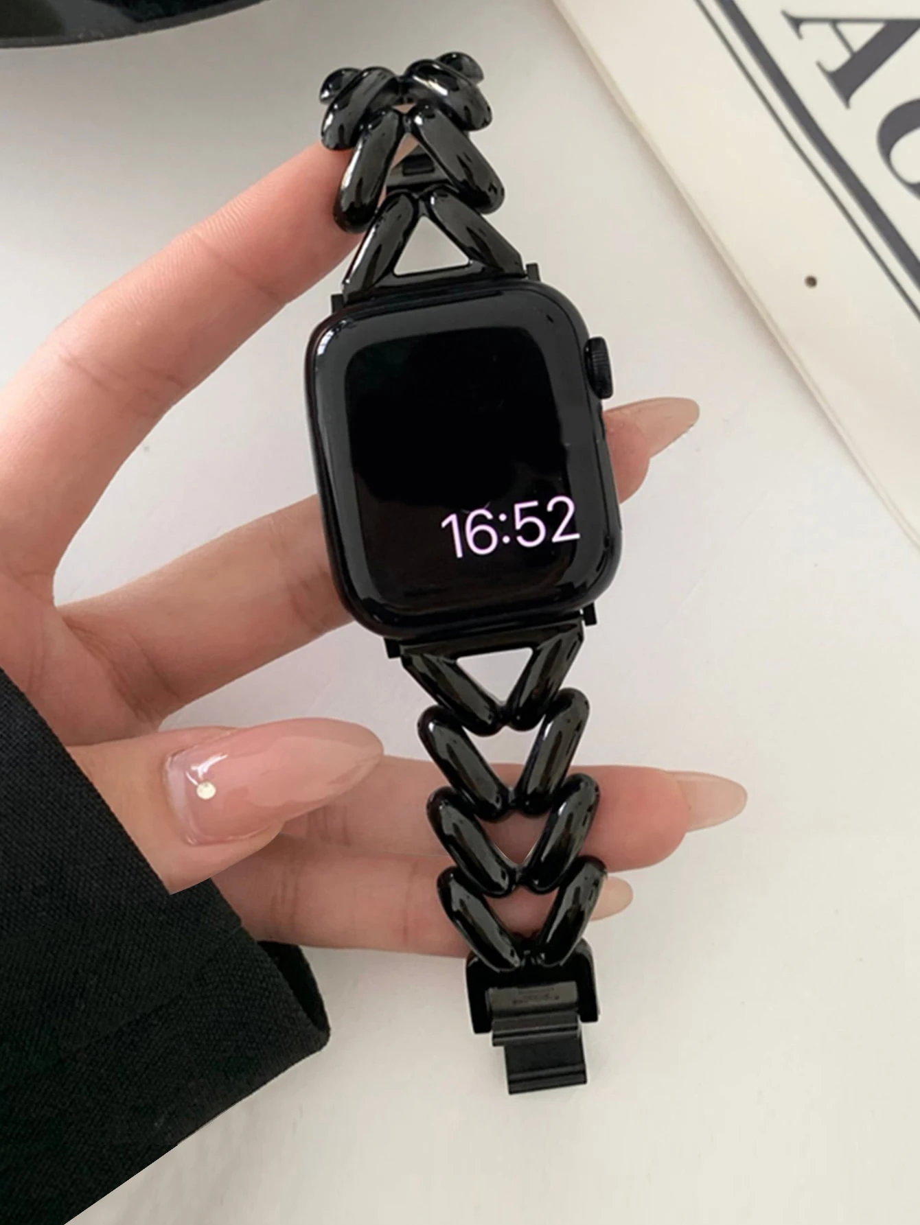 الحب القلب حزام معدني لساعة أبل se 40 مللي متر الف...