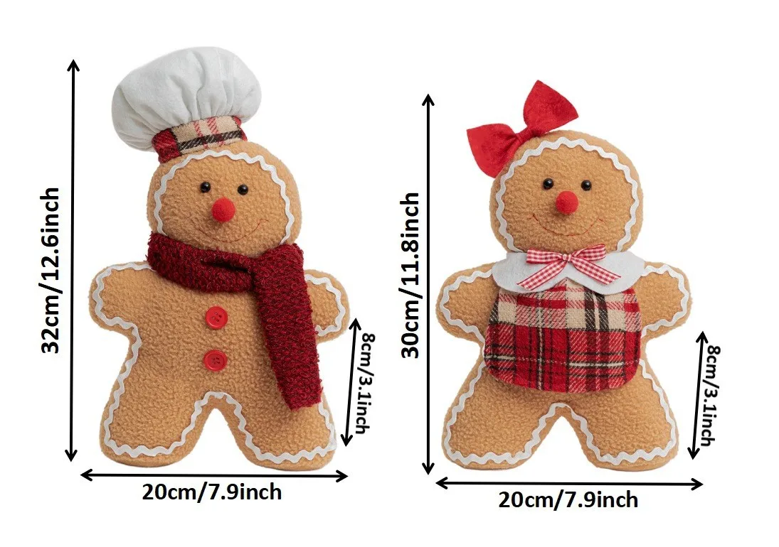 New Christmas decorations knitted wool ball Rudolph doll Nordic forest man knitted hat sitting figure Gifts Holiday Decoration