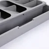 Cutlery Storage Box Kitchen Drawer Retractable Plastic Tray Utensils Organizer Knife Fork Spoon Divider Container Storage Boxs 6